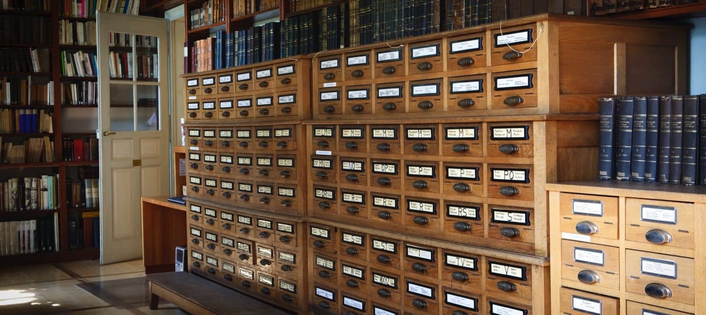Les anciens catalogues de la bibliothèque